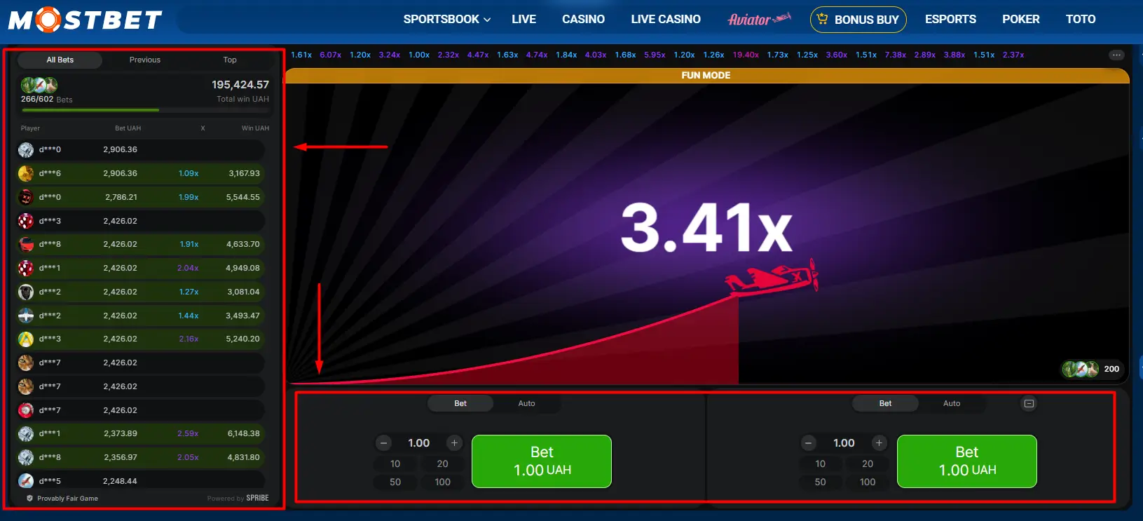 mostbet aviator game
